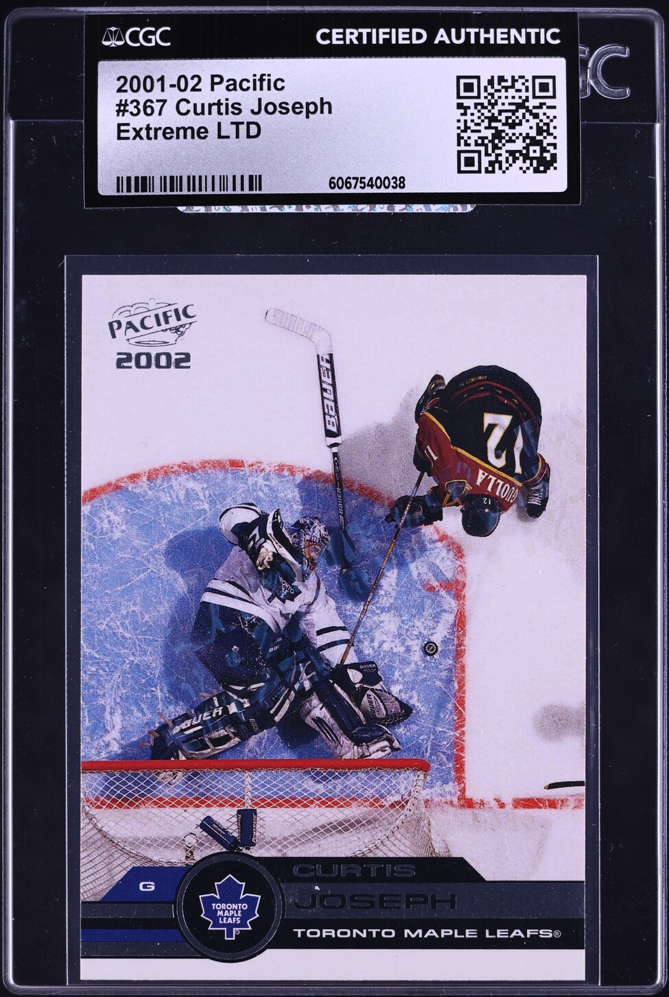 2001 Pacific Extreme LTD Curtis Joseph /49 #367 CGC AUTH