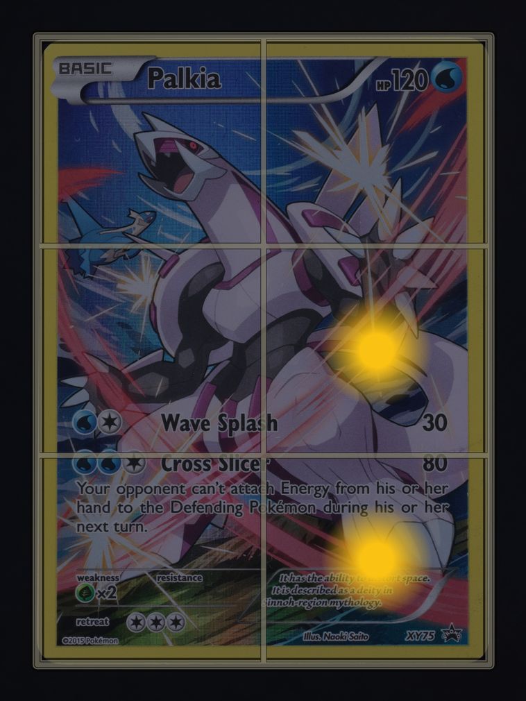2015 Pokemon XY Black Star Promo Full Art Palkia #XY75 MBA AUTH