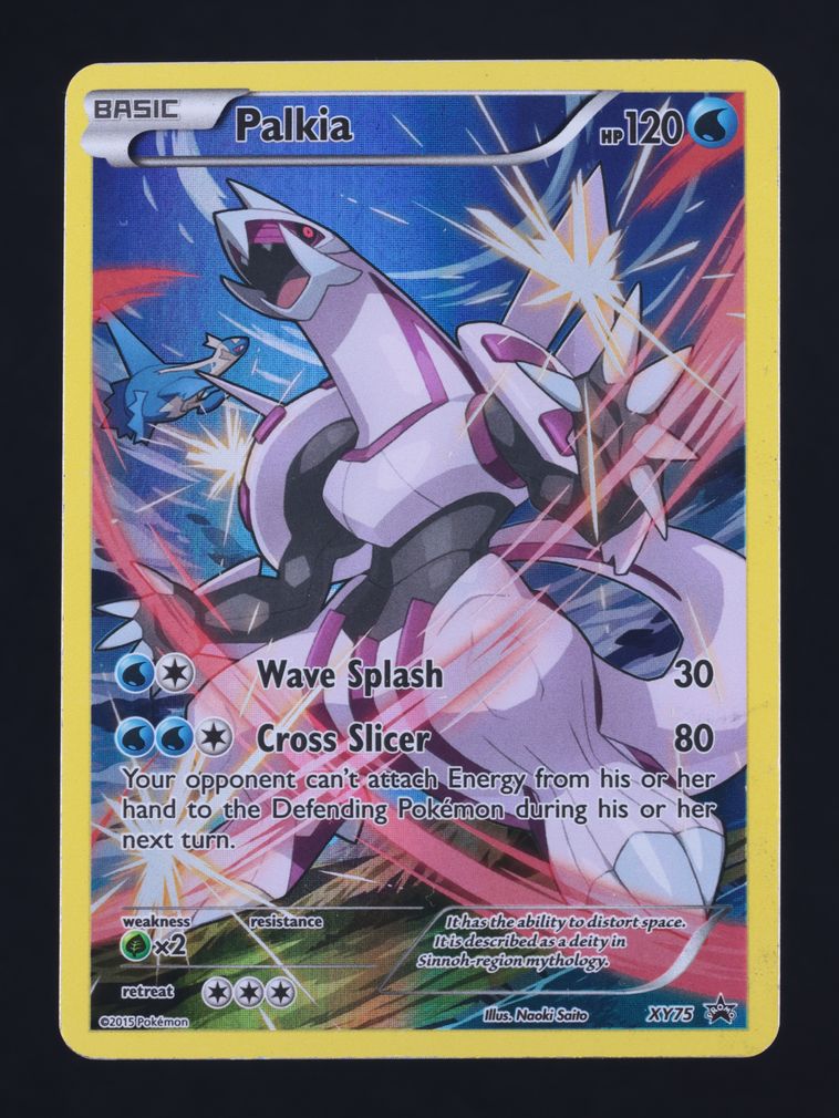 2015 Pokemon XY Black Star Promo Full Art Palkia #XY75 MBA AUTH