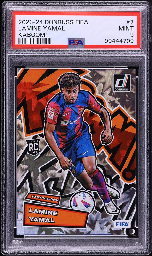 2023 Donruss FIFA Kaboom! Lamine Yamal ROOKIE #7 PSA 9 MINT