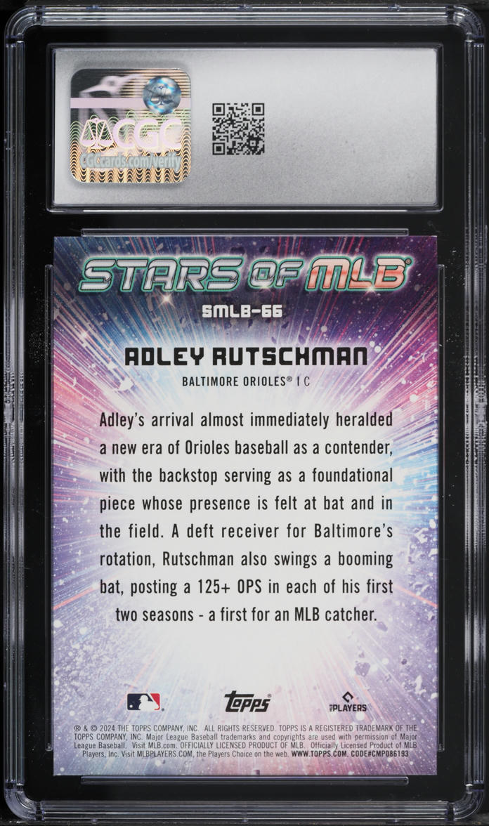 2024 Topps Update Stars Of MLB Adley Rutschman #SMLB-66 CGC 10 GEM MINT