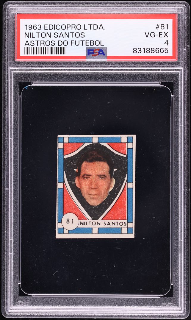 1963 Edicopro Ltda. Astros Do Futebol Nilton Santos #81 PSA 4 VGEX