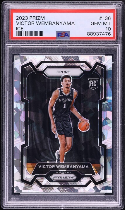 2023 Panini Phoenix Instant Phenom Green Ice Victor Wembanyama RC