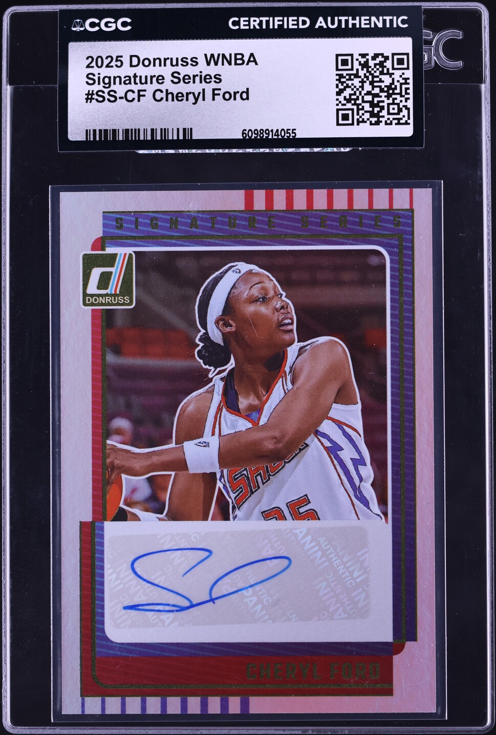 2025 Donruss WNBA Signature Series Cheryl Ford AUTO #SS-CF CGC AUTH