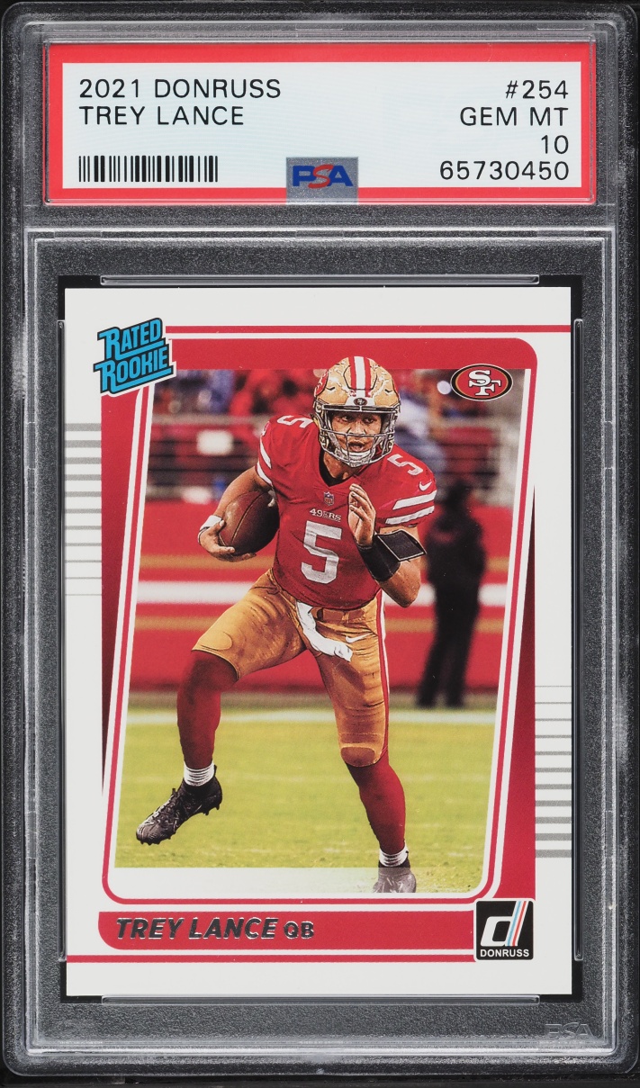 2021 Donruss Football Trey Lance ROOKIE #254 PSA 10 GEM MINT