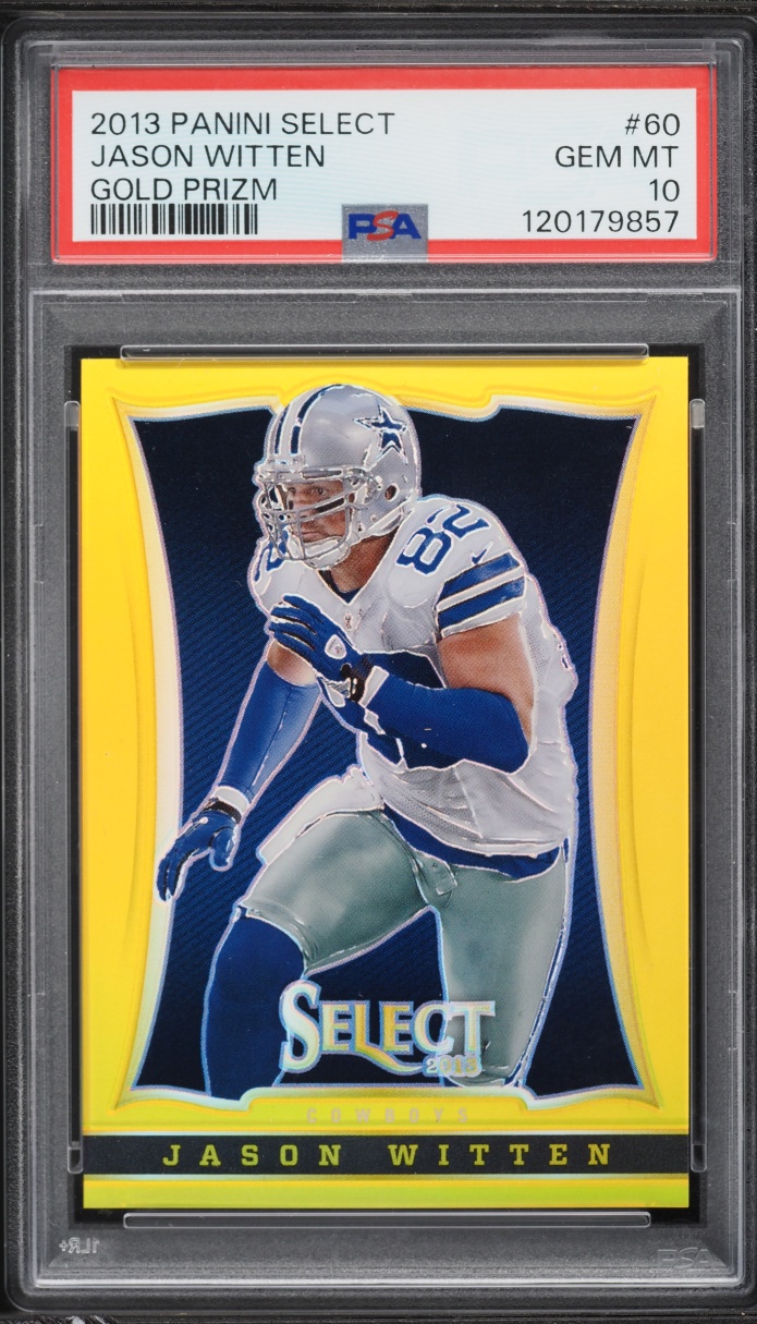 2013 Select Gold Prizm Jason Witten /10 #60 PSA 10 GEM MINT - Photo 1