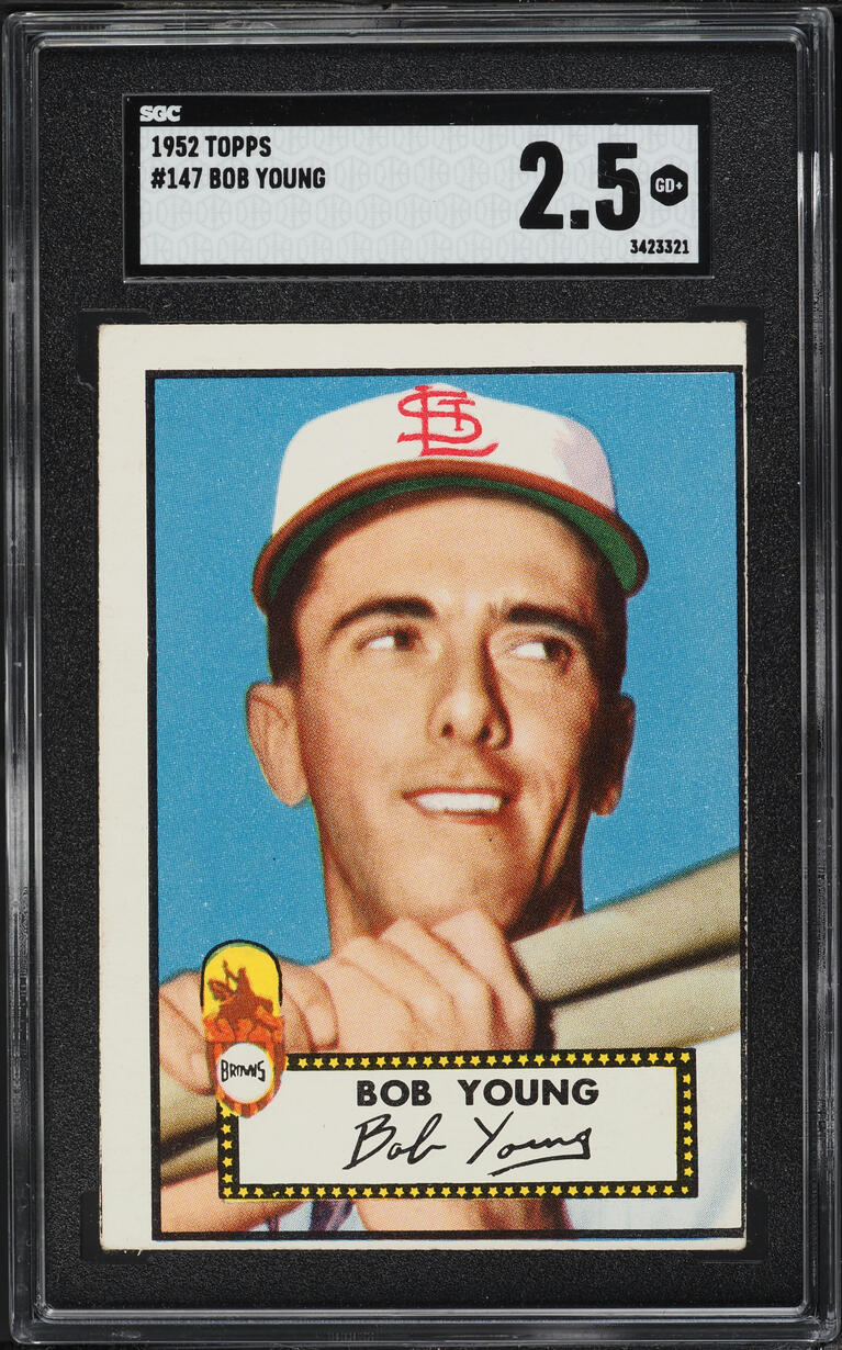 1952 Topps Bob Young #147 SGC 2.5 GD+