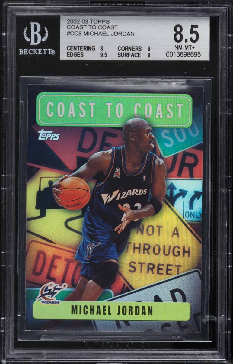 2002 Topps Coast To Coast Michael Jordan #CC8 BGS 8.5 NM-MT+