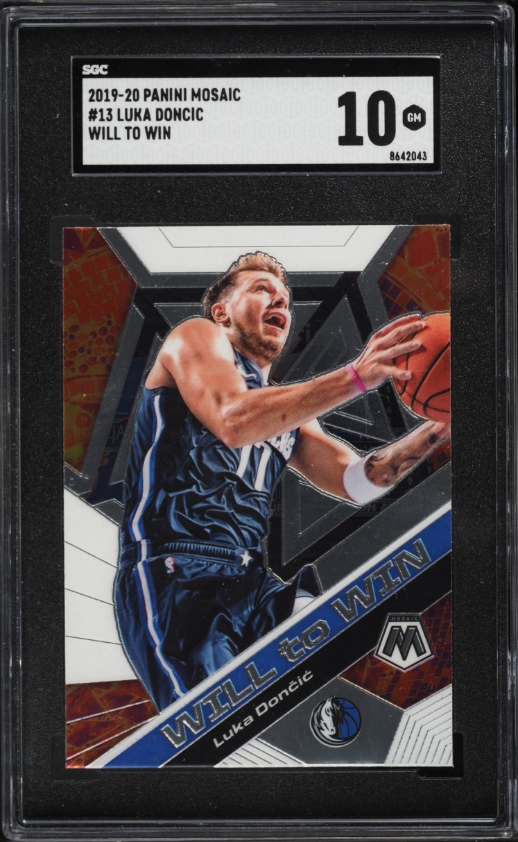 2019 Panini Mosaic Will To Win Luka Doncic #13 SGC 10 GEM MINT