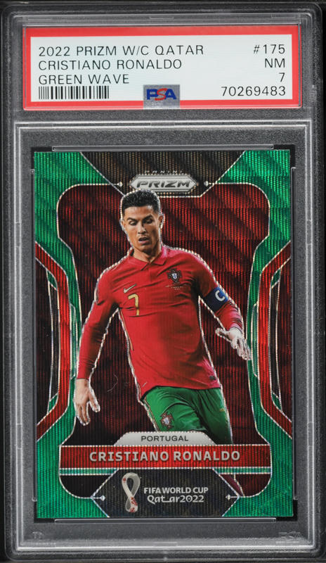 2022 Panini Prizm World Cup Qatar Black Cristiano Ronaldo 1/1 #175