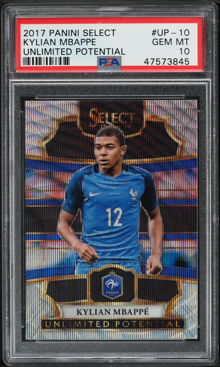 2017 Topps Chrome UEFA Kylian Mbappe ROOKIE #41 PSA 10 GEM MINT on