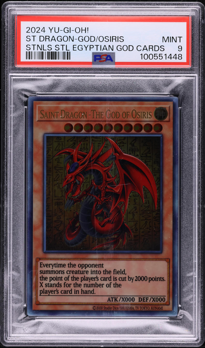2024 Yu-Gi-Oh Stainless Steel Egyptian Saint Dragon The God Of Osiris ...