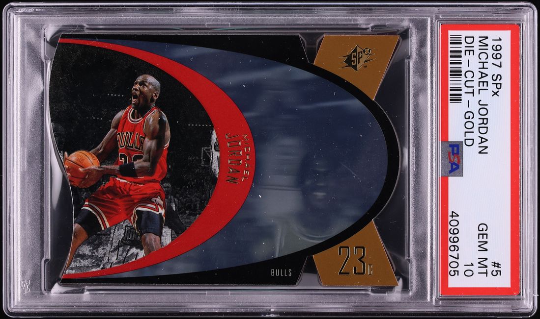 1997 SPx Gold Die-Cut Michael Jordan #SPX5 PSA 10 GEM MINT