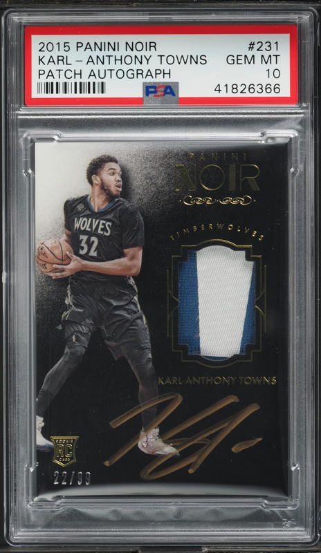 2015 Panini Flawless Diamond Gem Karl-Anthony Towns RC /20 #136