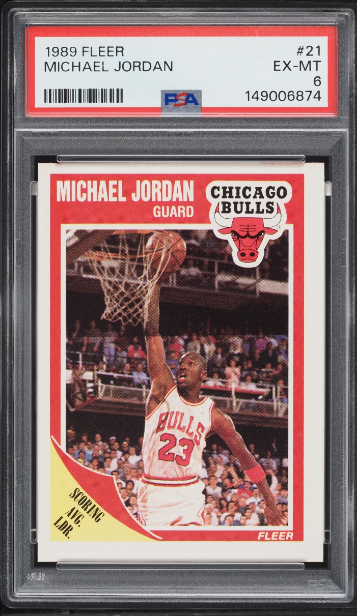 1989 Fleer Basketball Michael Jordan #21 PSA 6 EXMT