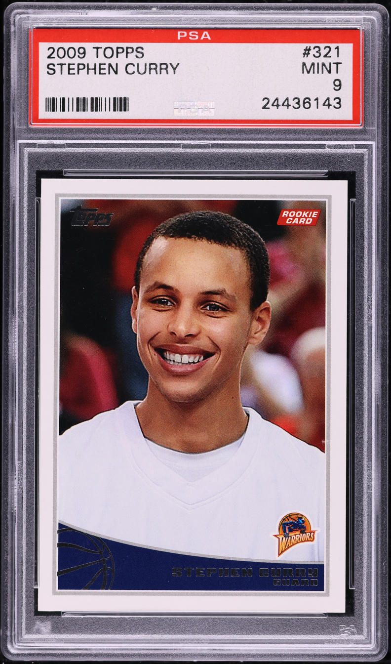 2009 Topps Basketball Stephen Curry ROOKIE #321 PSA 9 MINT
