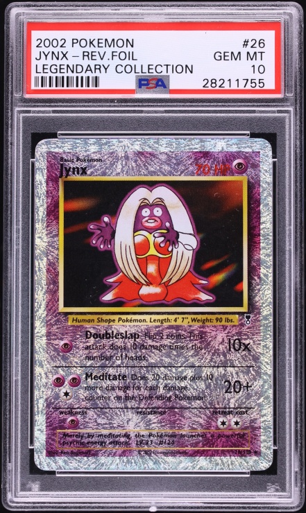 2002 Pokemon Legendary Collection Reverse Holo Jynx #26 PSA 10 GEM MINT