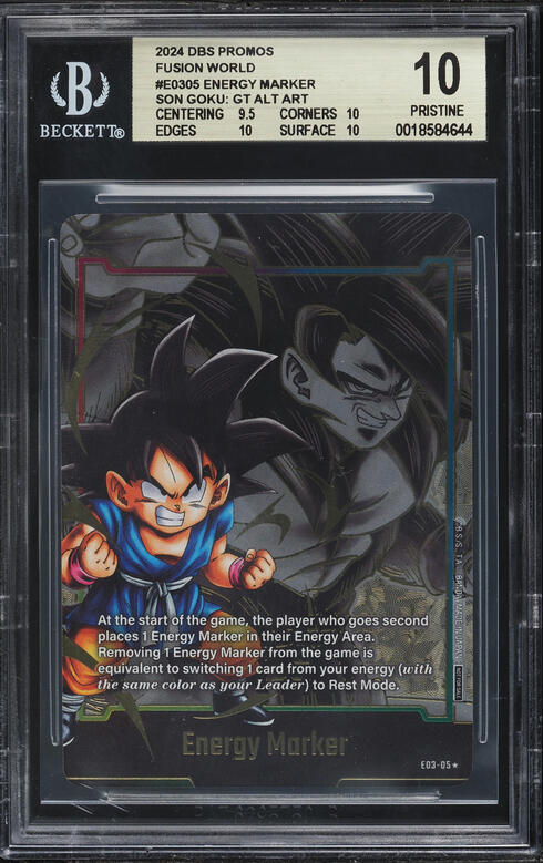 2024 Dragon Ball Super Fusion World Energy Marker Gold Goku CGC