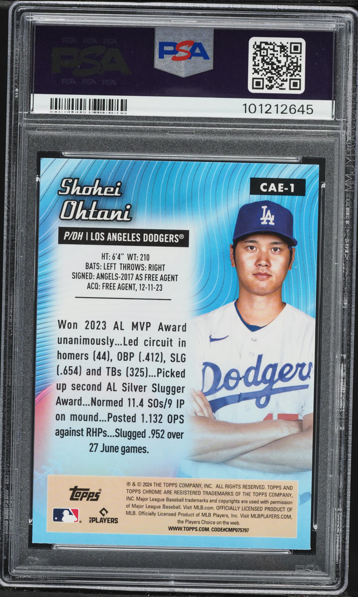 2024 Topps Chrome All-Etch Shohei Ohtani #CAE-1 PSA 10 GEM MINT