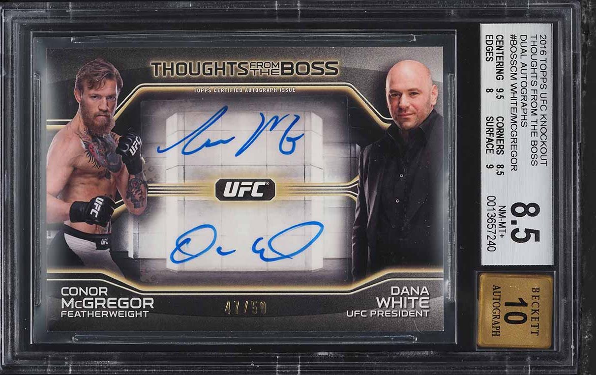 2018 Leaf Metal Sports Heroes Kings Blue Wave Conor McGregor AUTO