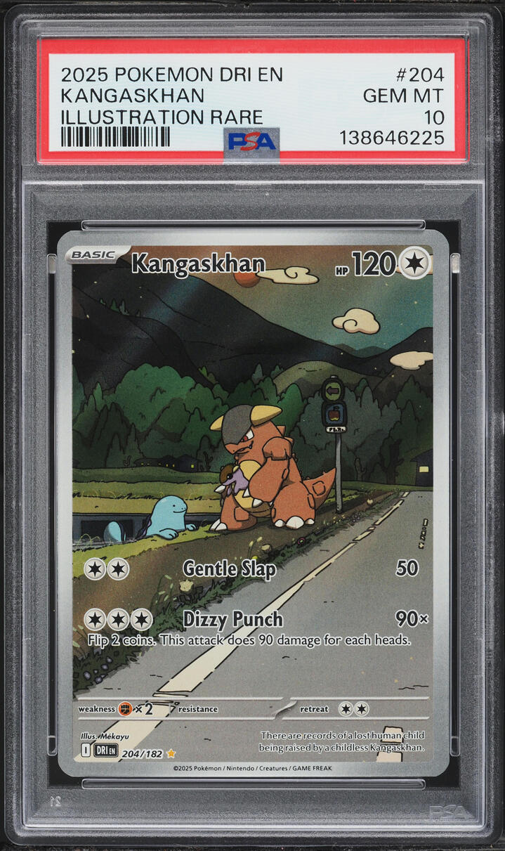 2025 Pokemon Scarlet & Violet Destined Rivals IR Kangaskhan #204 PSA 10 GEM MINT