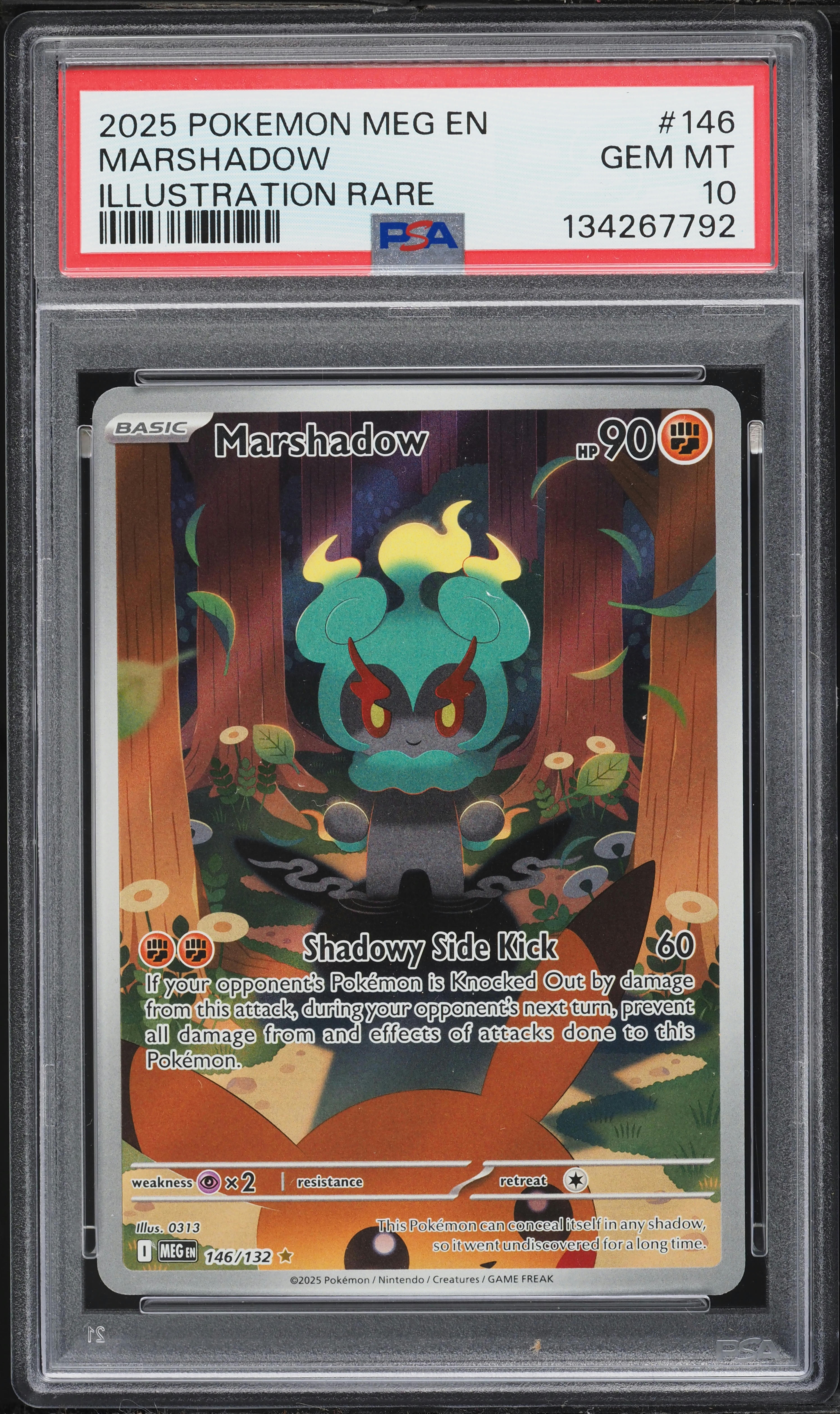 2025 Pokemon Mega Evolution IR Marshadow #146 PSA 10 GEM MINT