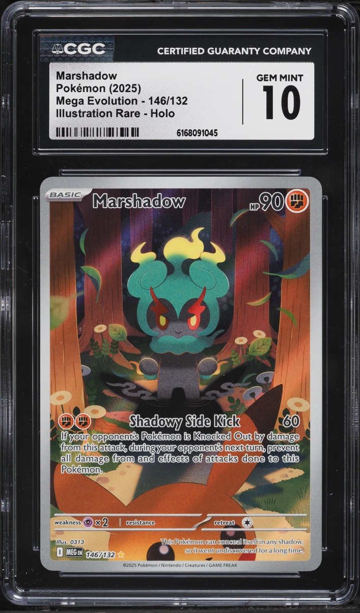 2025 Pokemon Mega Evolution IR Marshadow #146 CGC 10 GEM MINT