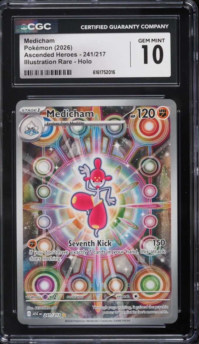2026 Pokemon Mega Evolution Ascended Heroes IR Medicham #241 CGC 10 GEM MINT
