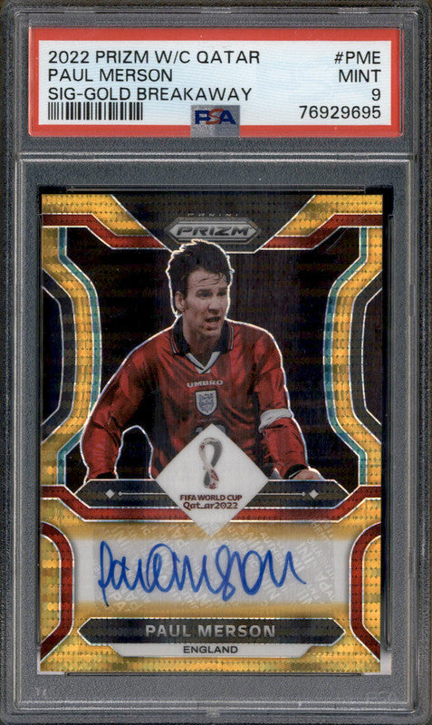 2022 Panini Prizm World Cup Qatar Paul Ince AUTO #S-PI PSA 10 GEM