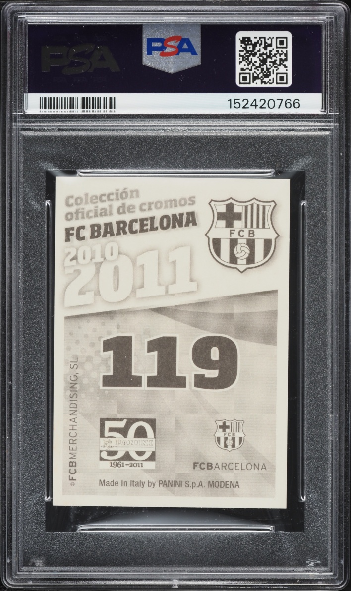 2010 Panini FC Barcelona Lionel Messi #119 PSA 10 GEM MINT