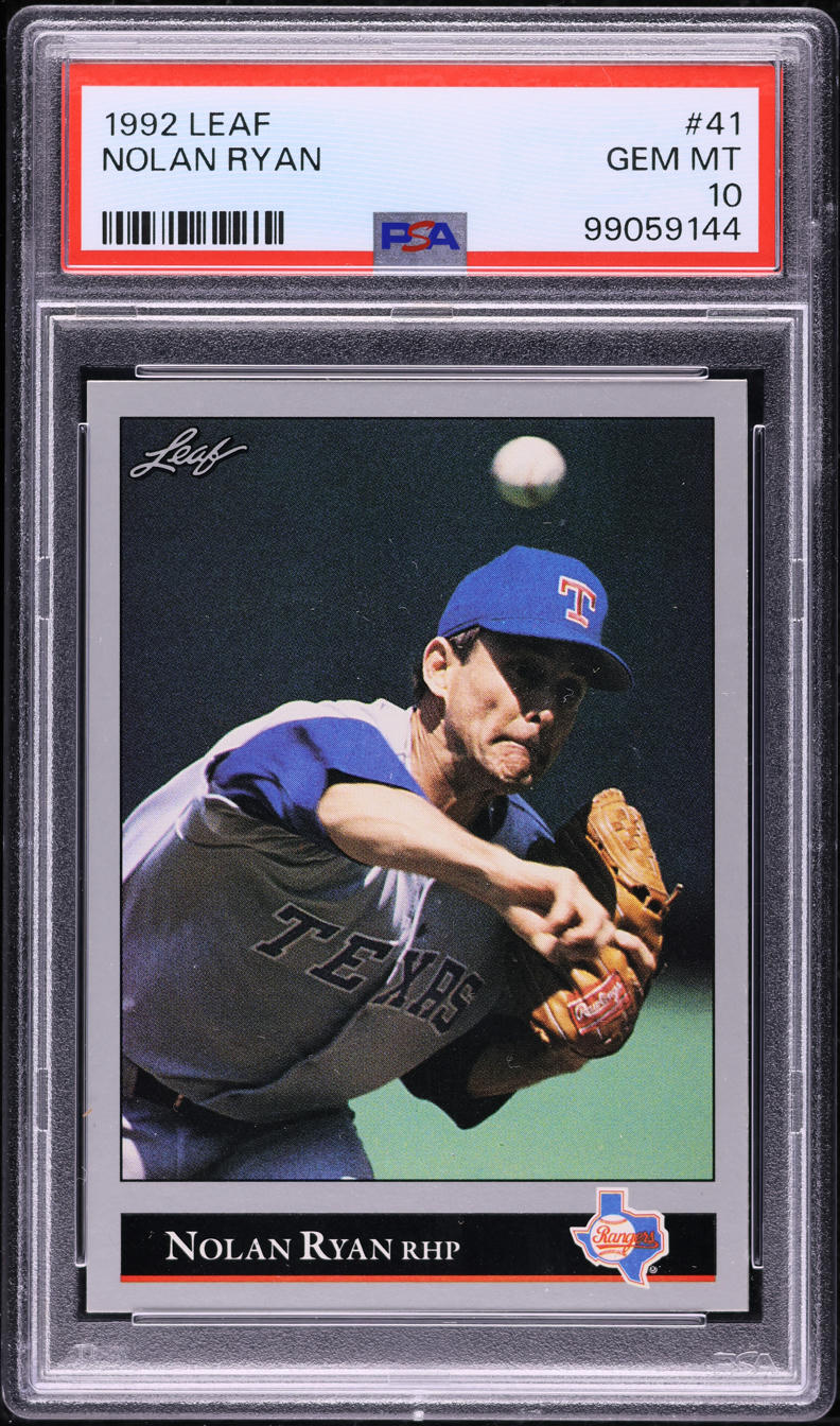 1992 Leaf Nolan Ryan #41 PSA 10 GEM MINT