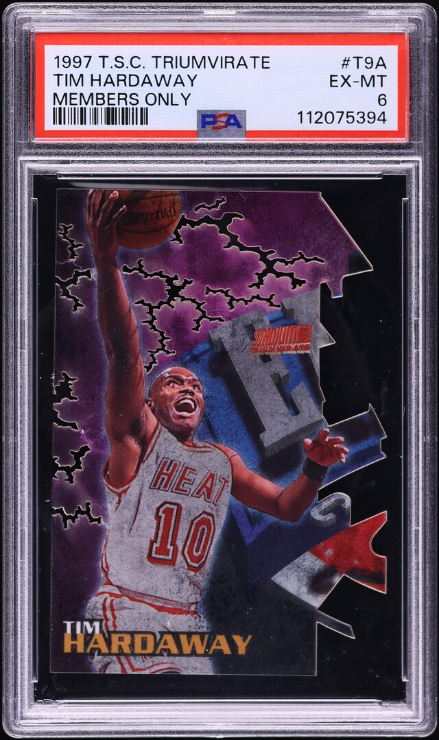 1997 Stadium Club Triumvirate Members Only Tim Hardaway #T9A PSA 6 EXMT