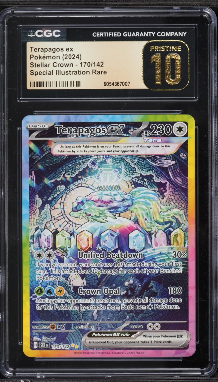 2024 Pokemon Scarlet & Violet Stellar Crown SIR Terapagos EX #170 CGC 10 PRISTINE