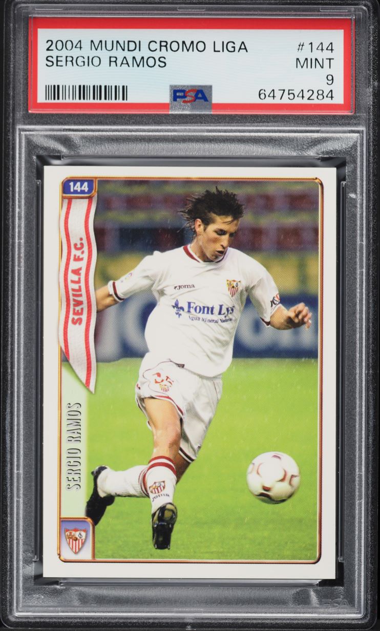 2004 Mundi Cromo Liga Sergio Ramos ROOKIE #144 PSA 9 MINT