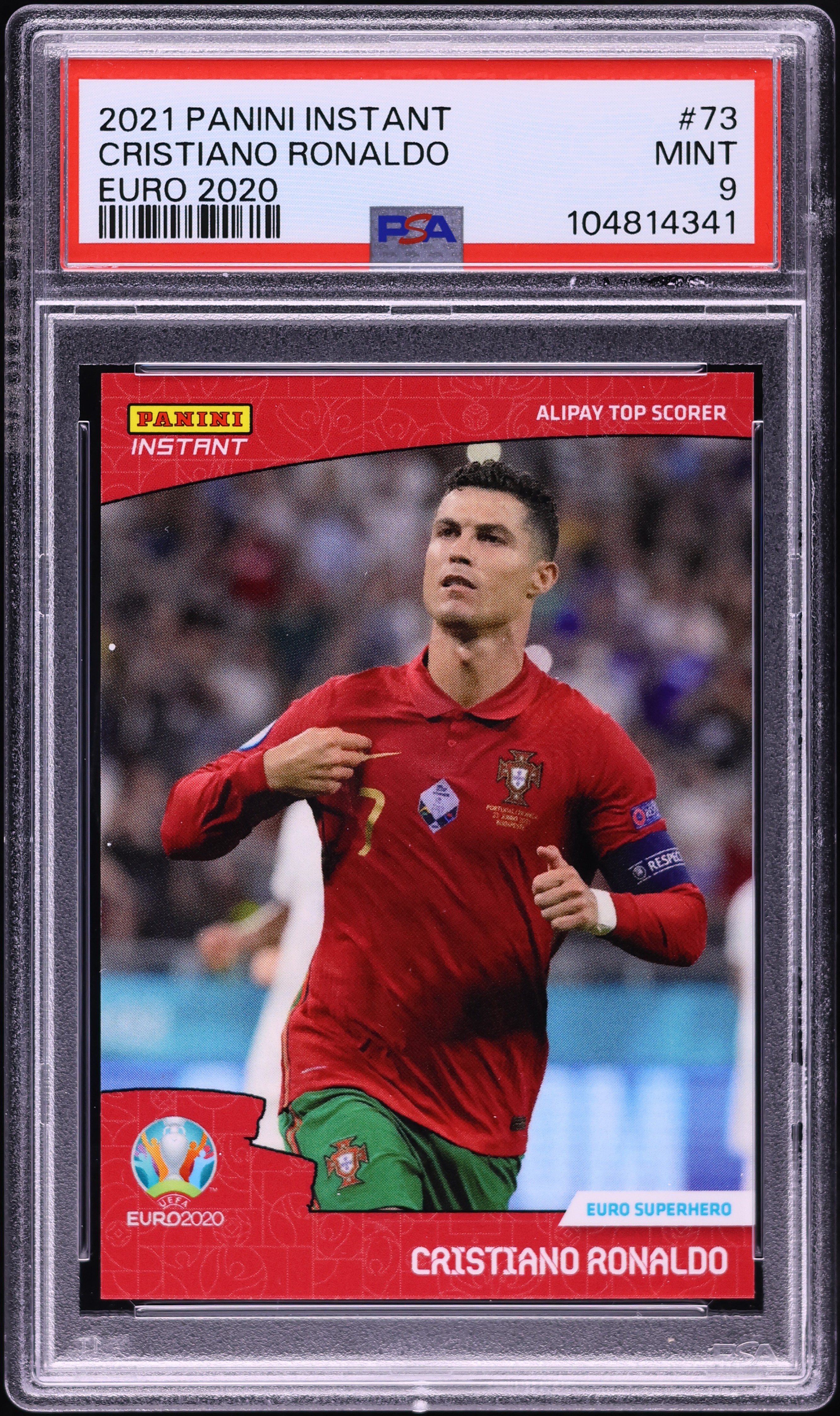 2021 Panini Instant Euro '20 Cristiano Ronaldo /3379 #73 PSA