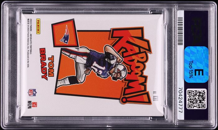 2022 Absolute Kaboom Horizontal Gold Tom Brady /10 #KH1 PSA 9 MINT