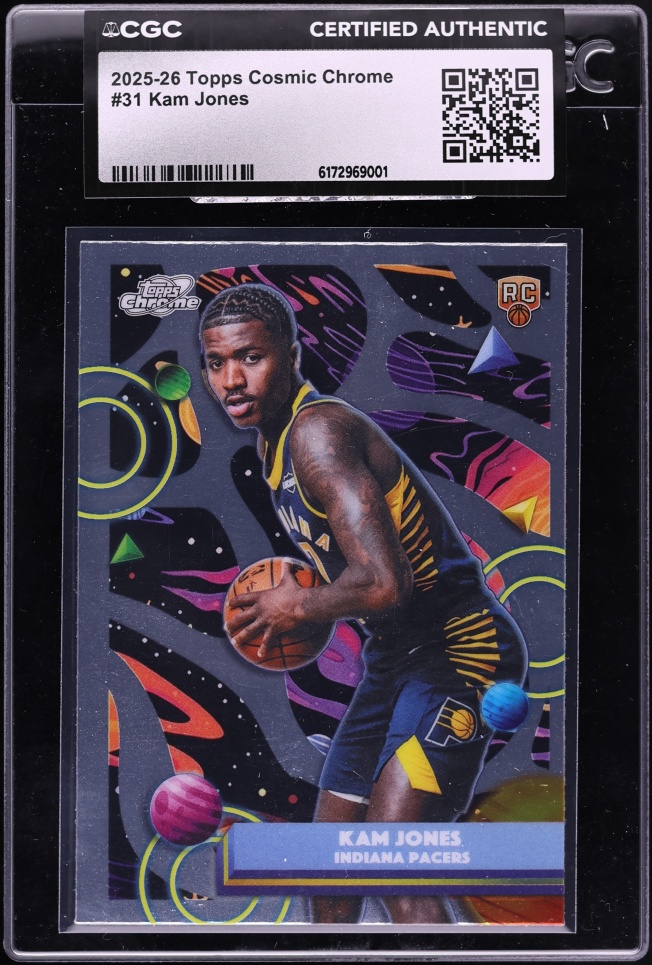 2025 Topps Chrome Cosmic Kam Jones ROOKIE #31 CGC AUTH