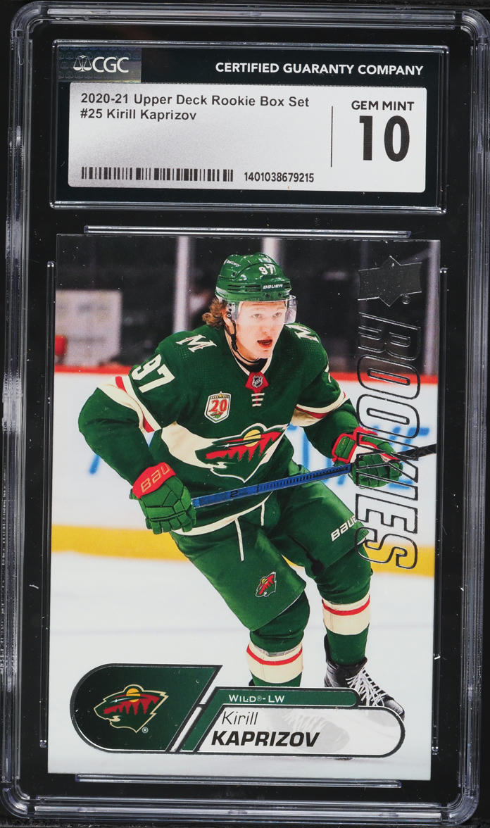 2020 Upper Deck Box Set Kirill Kaprizov ROOKIE #25 CGC 10 GEM MINT