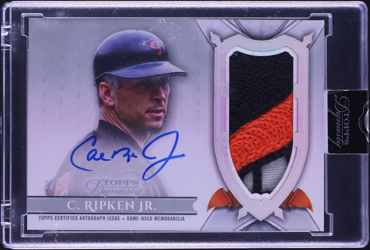2024 Topps Dynasty Silver Cal Ripken Jr. PATCH AUTO /5 #DAP-CR6 on ...