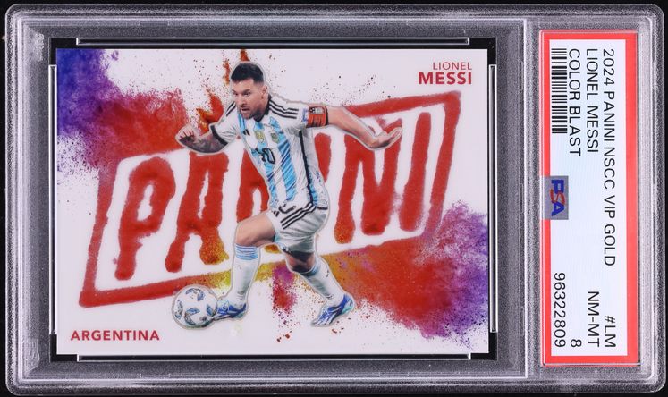 2024 Panini NSCC VIP Gold Color Blast Lionel Messi /44 #LM PSA 8 NM-MT - Photo 1
