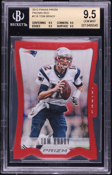 2012 Panini Prizm Red Tom Brady SP #116 BGS 9.5 GEM MINT - Photo 1