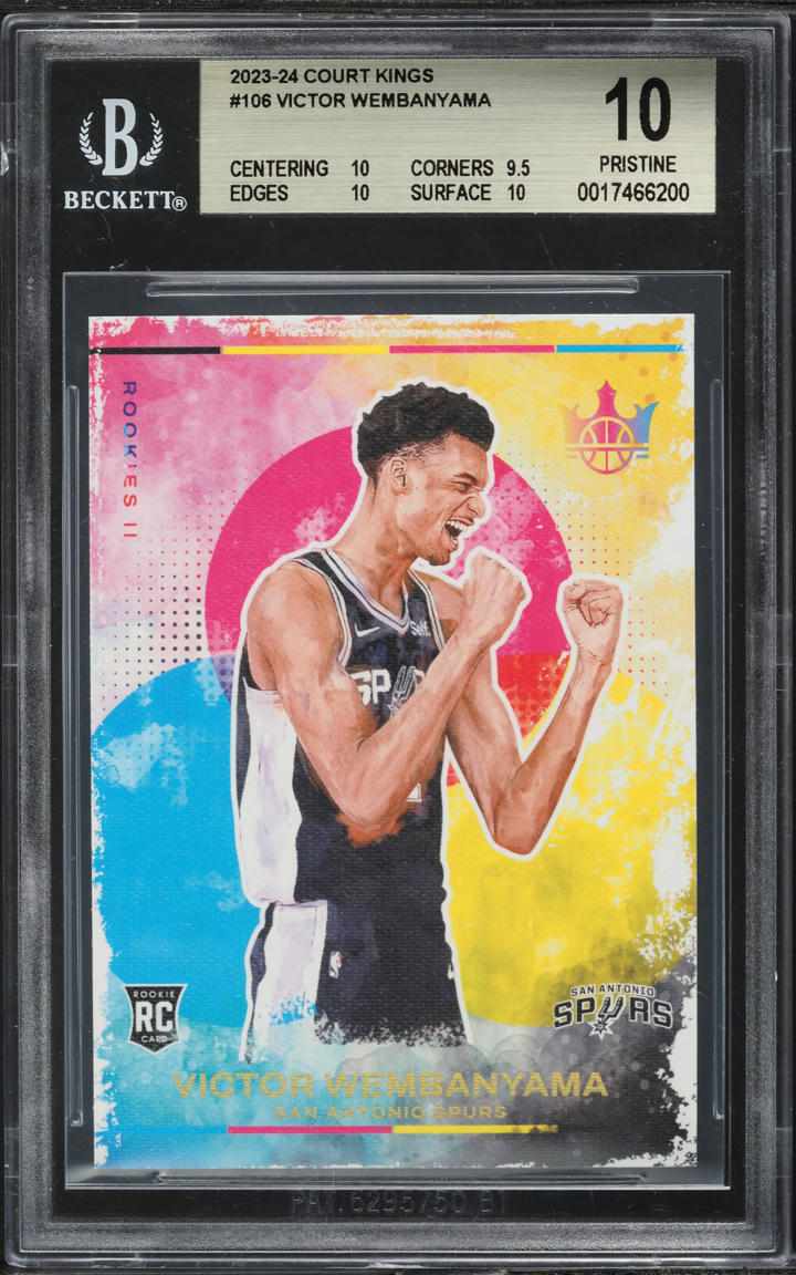 2023 Panini Court Kings Victor Wembanyama ROOKIE #106 BGS 10 PRISTINE