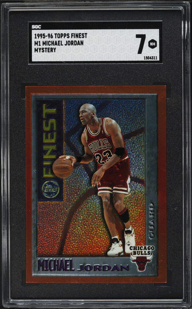 1995 Finest Mystery Michael Jordan #M1 SGC 7 NRMT