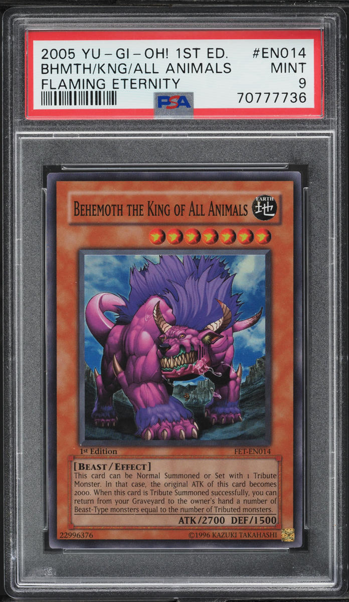2005 Yu-Gi-Oh! FET 1st Edition Behemoth The King Of All Animals #FET ...
