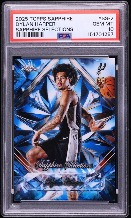 2025 Topps Chrome Sapphire Selections Dylan Harper ROOKIE #SS-2 PSA 10 GEM MINT
