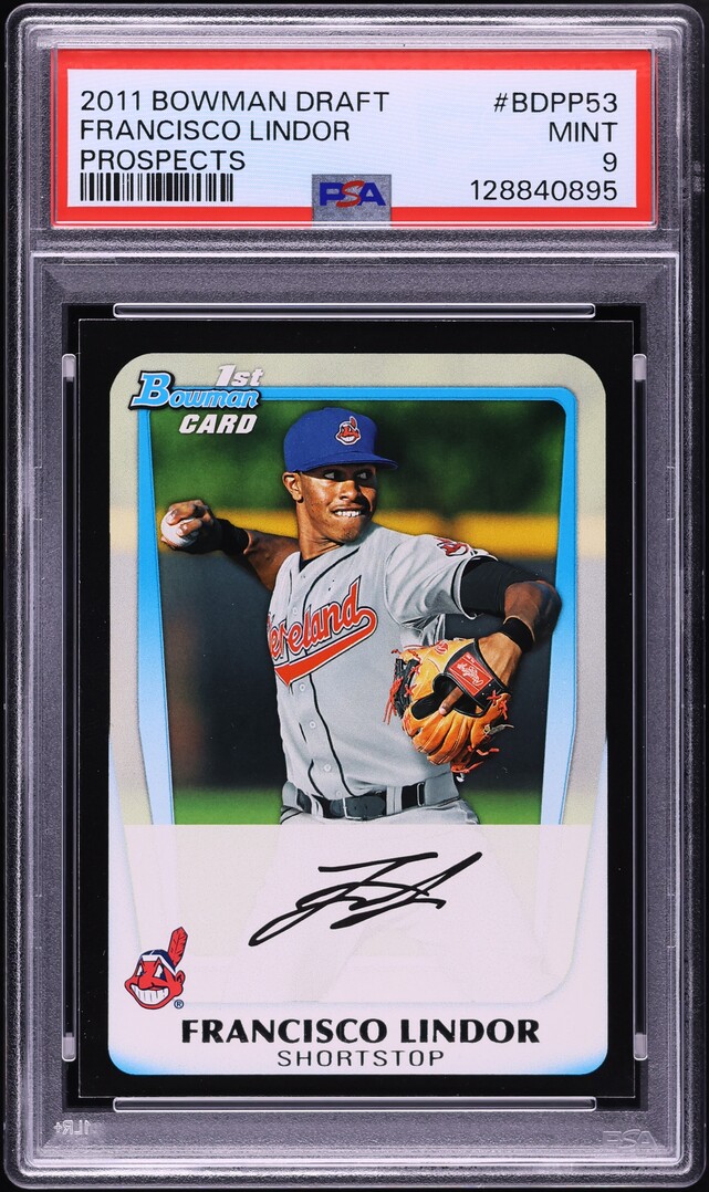 2011 Bowman Draft Francisco Lindor PROSPECT #BDPP53 PSA 9 MINT