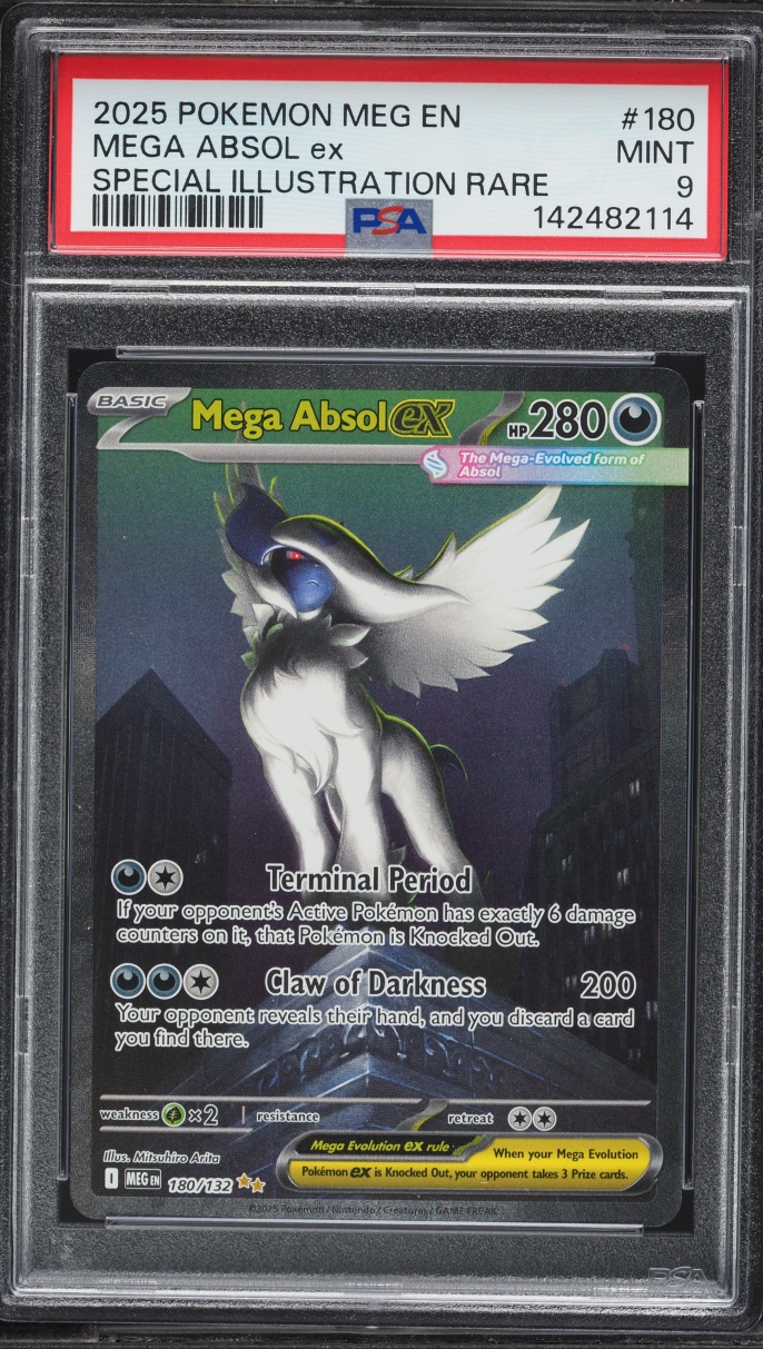 2025 Pokemon Mega Evolution SIR Mega Absol ex #180 PSA 9 MINT