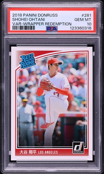 2018 Topps Complete Set All-Star Edition Shohei Ohtani ROOKIE PSA