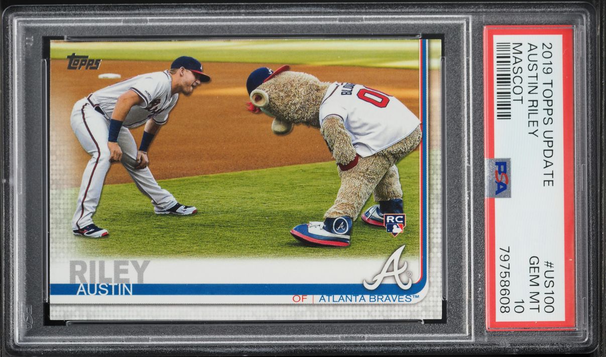 2019 Topps Update Mascot Austin Riley ROOKIE #US100 PSA 10 GEM MINT