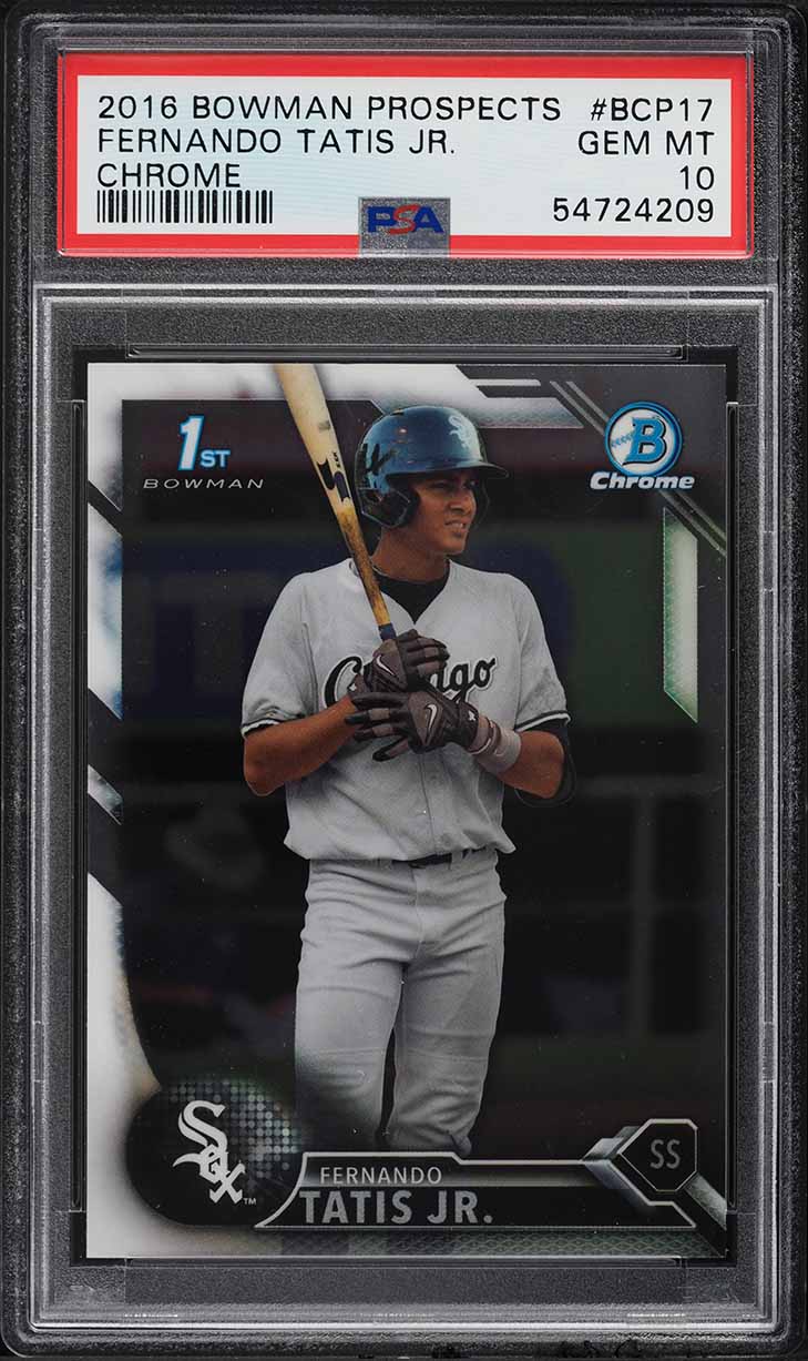 2016 Bowman Chrome Fernando Tatis Jr. PROSPECT #BCP17 PSA 10 GEM MINT